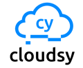 logo cloudsy azul e preto